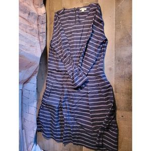 Gap Blue striped long sleeved dress‎ woman's